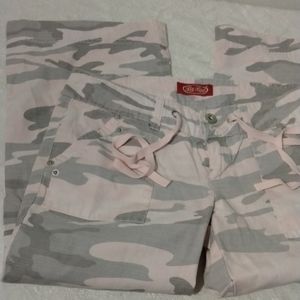Be Bop pants sz 3 color pink gray animal length 28 inch in good condition
